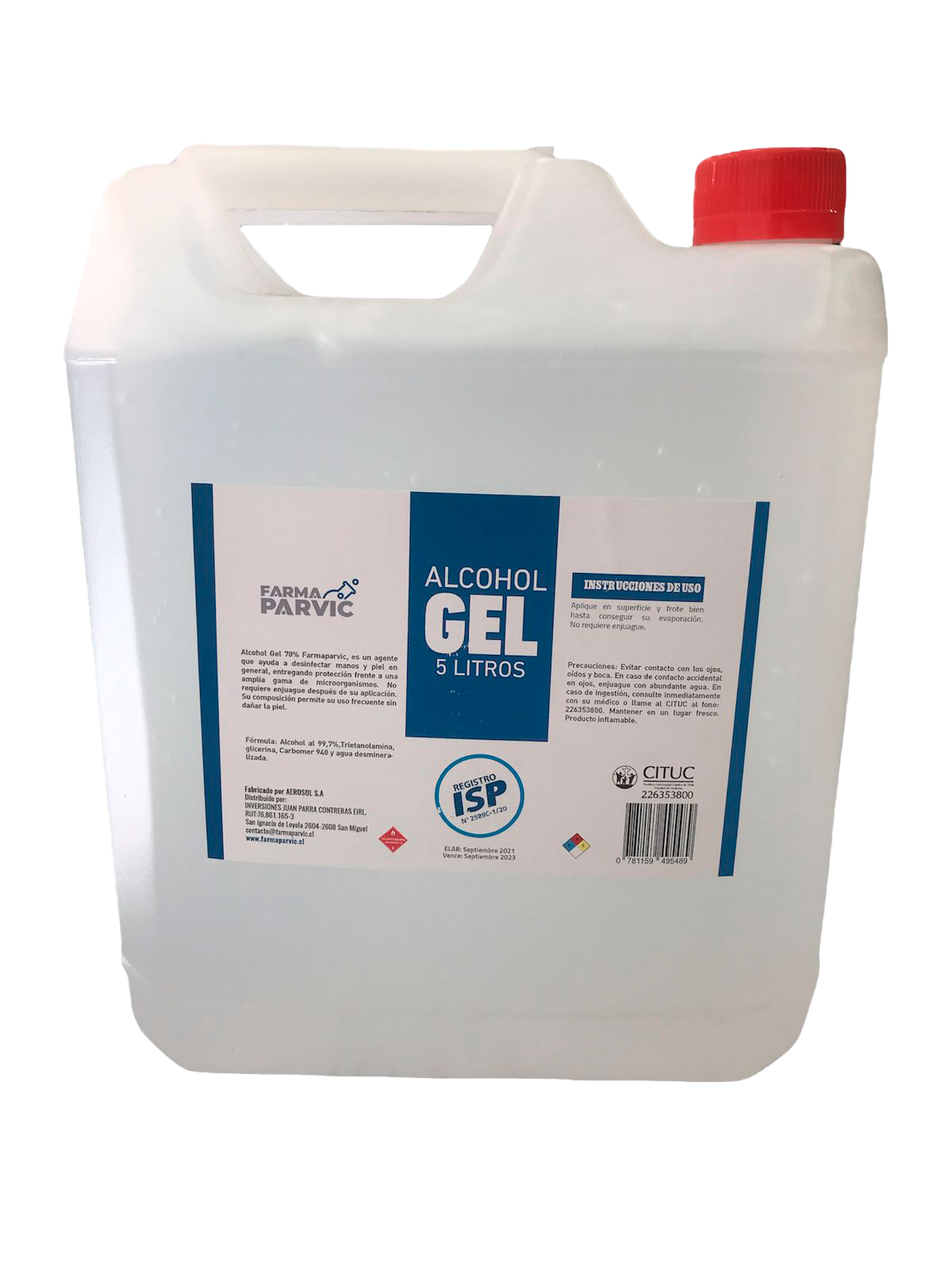 Alcohol Gel 5 Lts