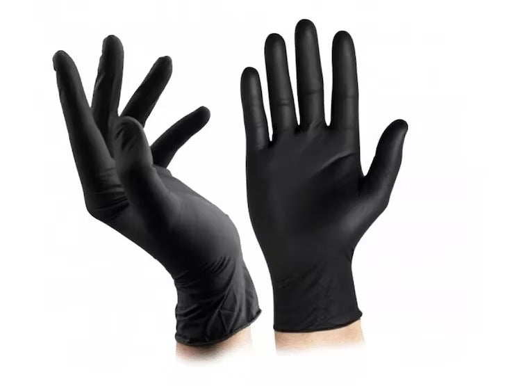Guantes nitrilo negro pack completo protección profesional calidad