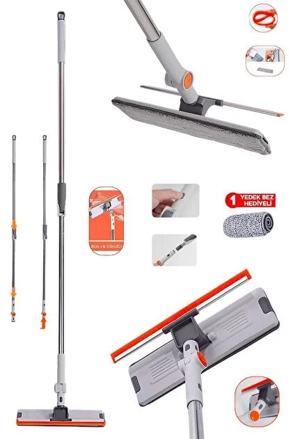 Limpia Vidrios Extensible Telescópico Largo Ajustable