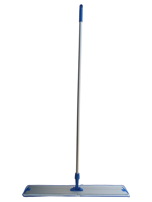 Mopa microfibra velcro 60cm completa con base aluminio y mango telescópico