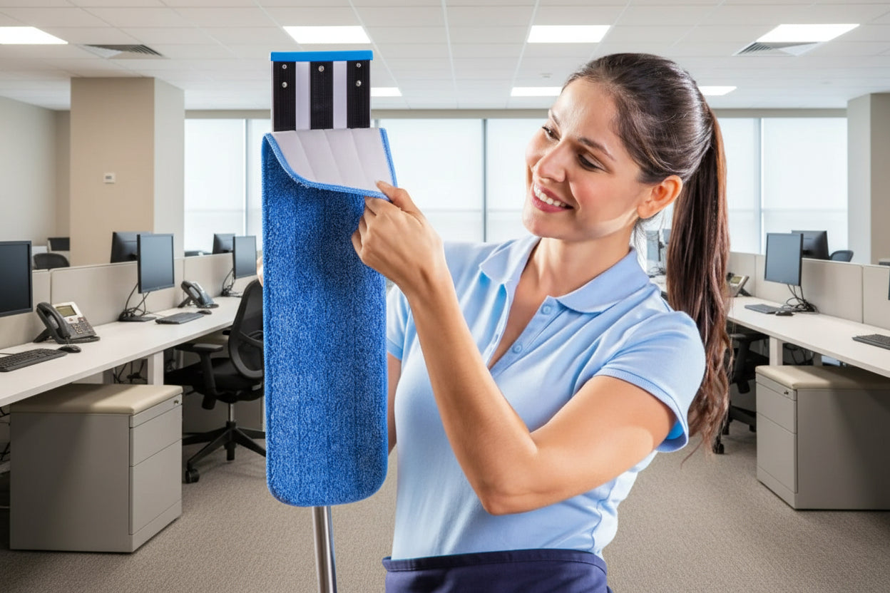 Repuesto mopa 60cm microfibra alta absorción uso industrial