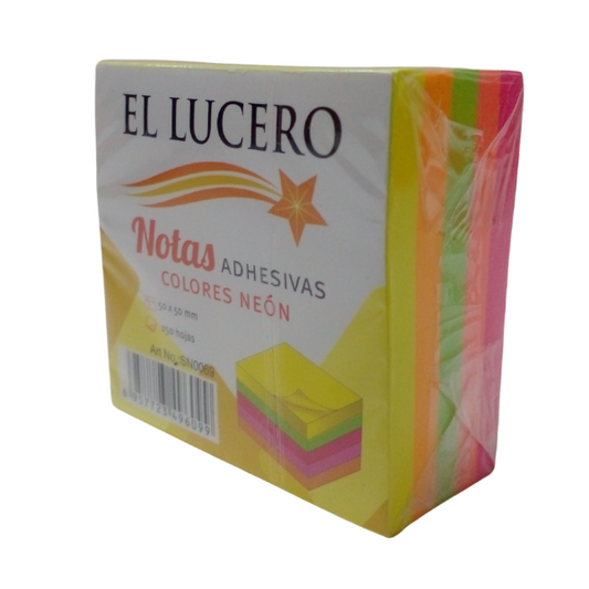 Nota adhesiva post it colores 75x75mm - Pack de 5 colores vibrantes incluyendo amarillo, rosa, verde, azul y naranja para organizar oficina y estudio