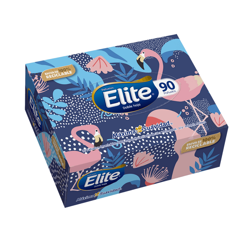 Pañuelo Facial Elite Doble Hoja Individual 90 un