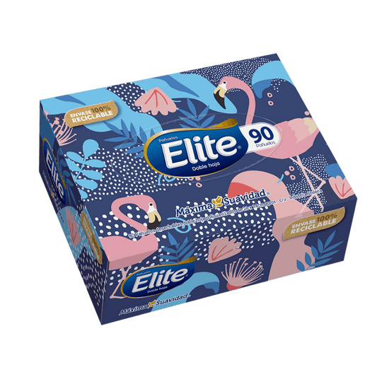 Pañuelo Facial Elite Doble Hoja Individual 90 un