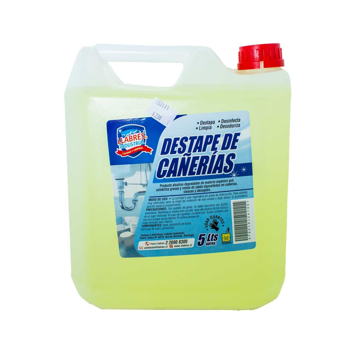 Destapa Cañerias 5 lts