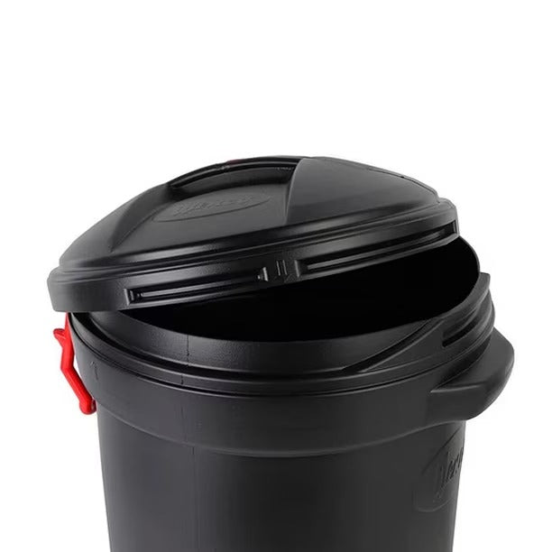 Basurero 125 Litros Negro Con Ruedas WENCO