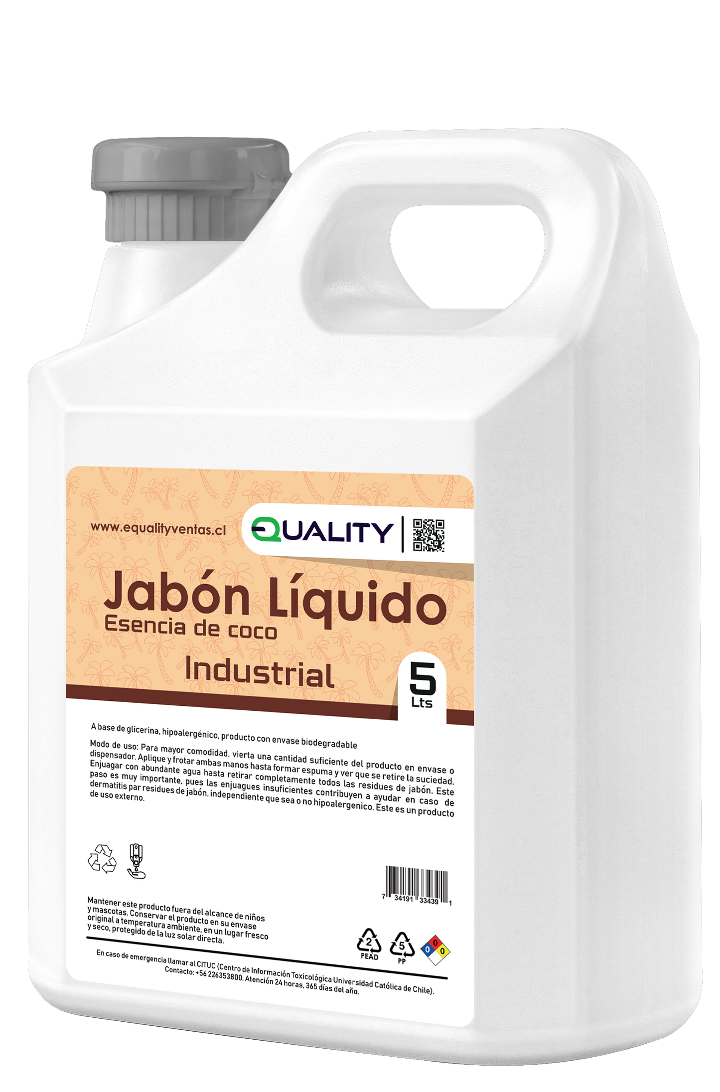 Jabon Liquido Aroma Coco 5lts