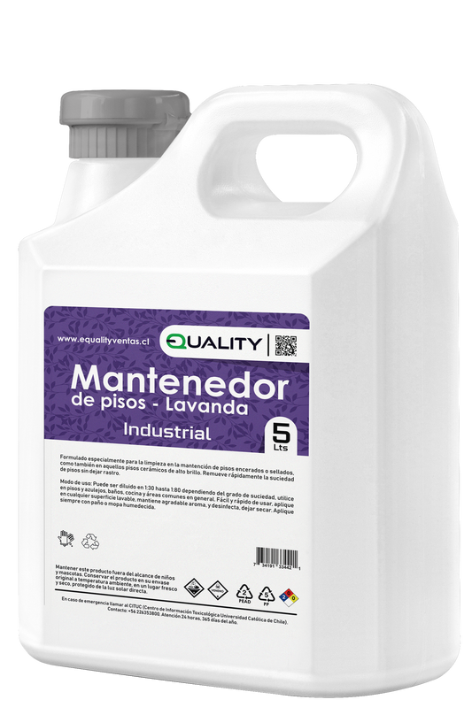 Mantenedor de pisos industrial 5 litros con aroma lavanda