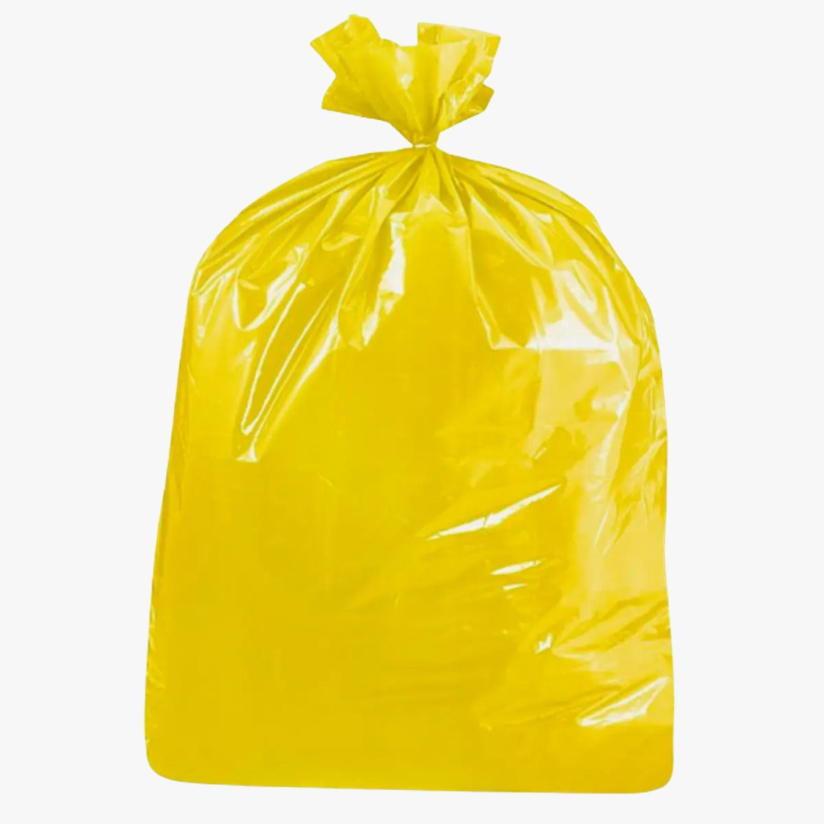 Bolsas de basura amarillas para separación de residuos, sacos plásticos resistentes de uso industrial