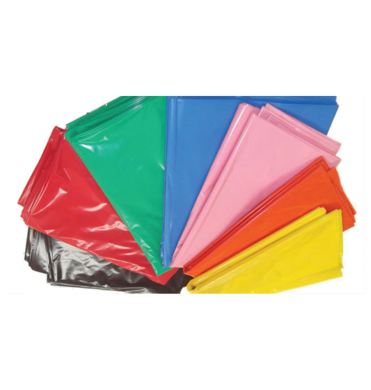 Bolsas industriales de basura de colores variados 140x160 cm, resistentes para carga pesada en contenedores industriales