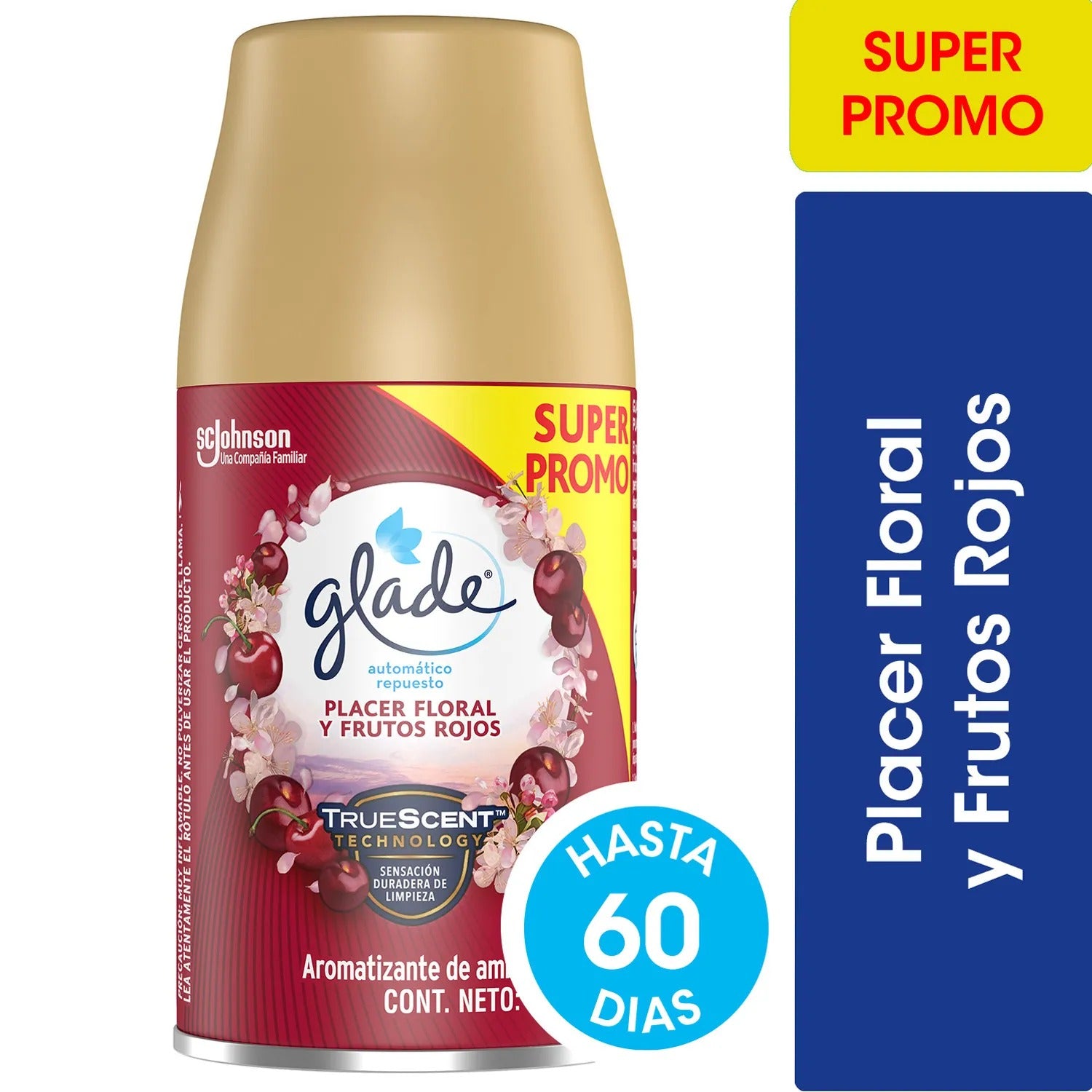 Desodorante glade repuesto para sistema automático aroma manzana canela