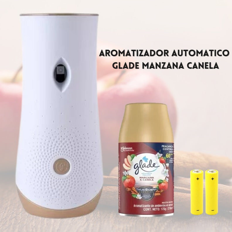 Desodorante glade 270ml aroma manzana canela repuesto automático