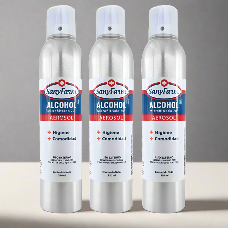 Alcohol Aerosol Sanyfarm 350ml Pack 14