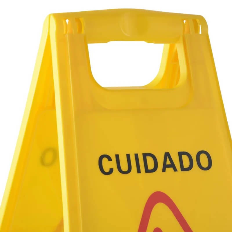 señaletica piso húmedo plegable profesional limpieza seguridad laboral