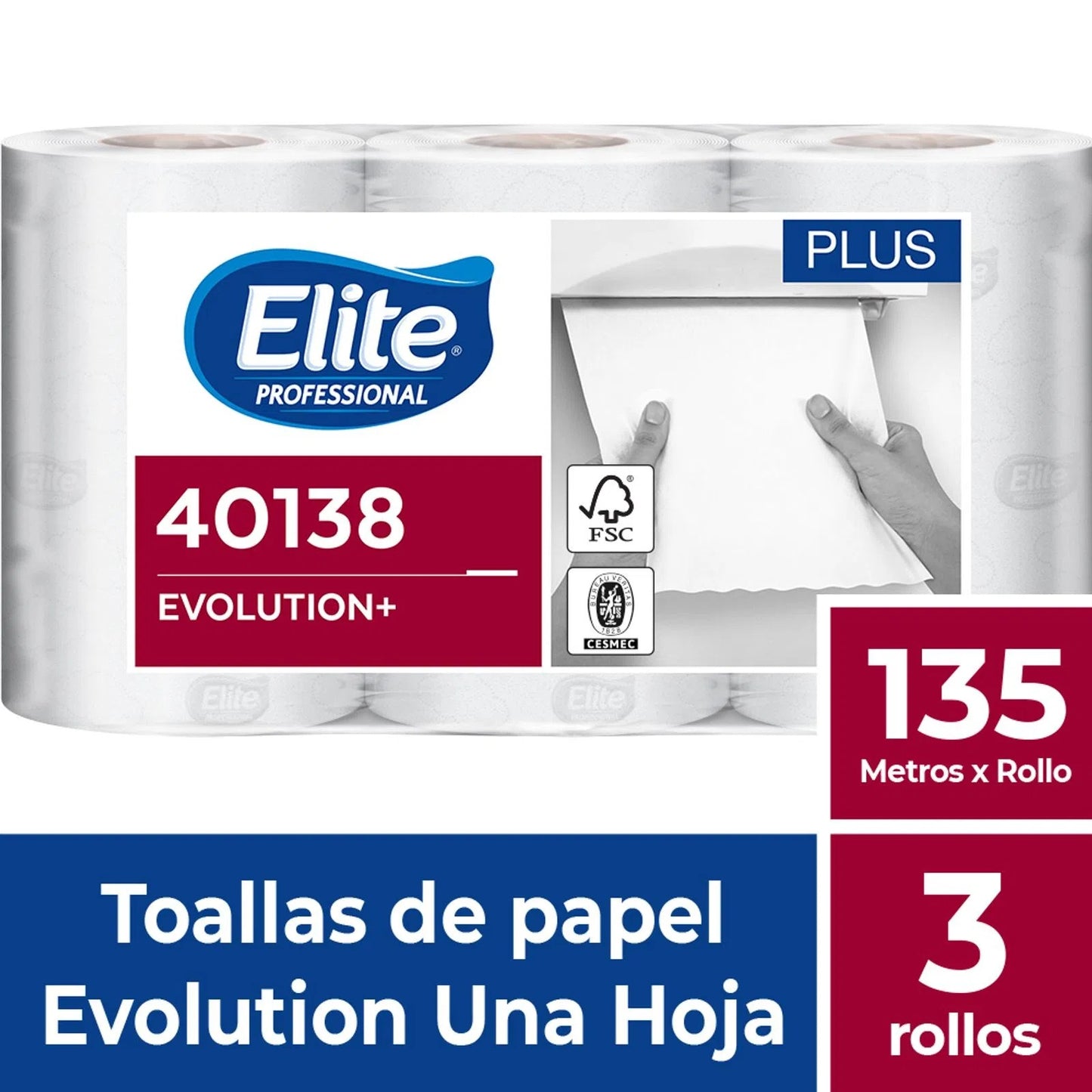 Toalla Elite Evolution 3x135 mts