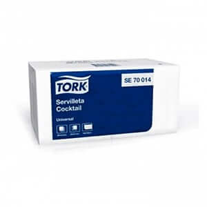 Servilleta Cocktail Tork Universal 24 Paquetes 200 Unidades