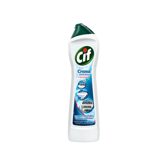 Cif crema limpiadora ;sanitizante que por su innovadora fórmula con micropartículas te brindará la limpieza más profunda y eficaz en cualquier superficie, sin dañarlo.