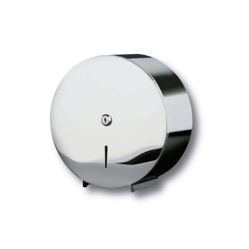 Dispensador de papel higiénico Metálico te brindan calidad y comodidad. Su tamaño jumbo es ideal para espacios con alto tráfico como el de tu empresa u oficina. Cuenta con un diseño elegante y moderno.