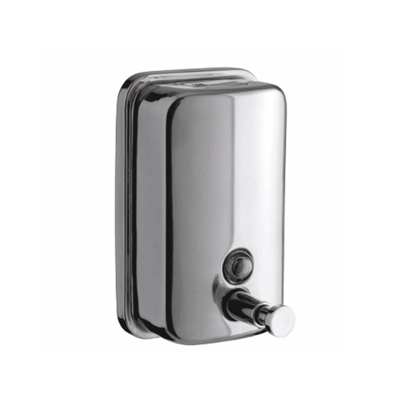 <p style="text-align: center;">Dispensador de jabón líquido, de acero inoxidable,capacidad de 1000 cc una línea de diseño innovadora que entrega la mejor imagen a su espacio. ideal para ser usados en baños con alto tráfico<strong>. </strong></p>