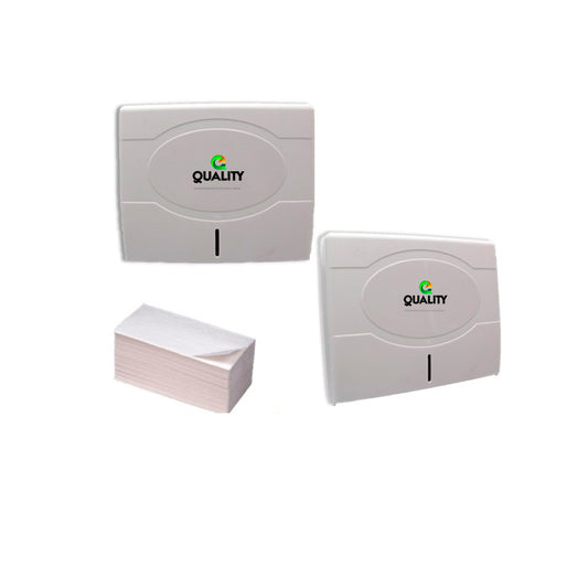 Dispensador de Toalla Interfoliada, ideales para mantener la higiene dentro de tu empresa, restaurant u hogar.
\nColores Blanco - Negro