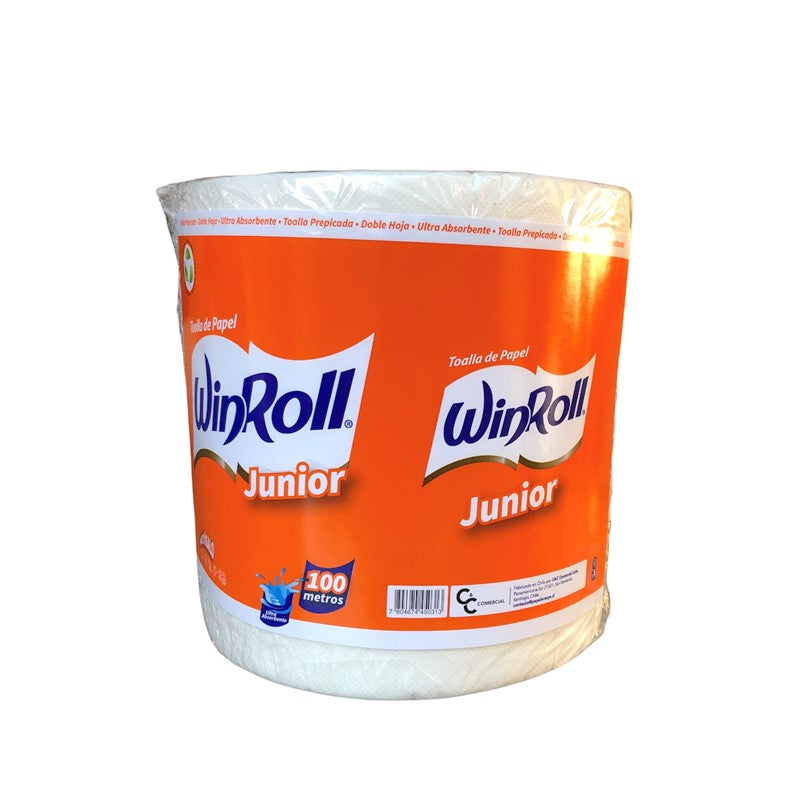 Toalla Prepicada de 100 mts Premium multiuso, ultra absorbente y doble hoja.