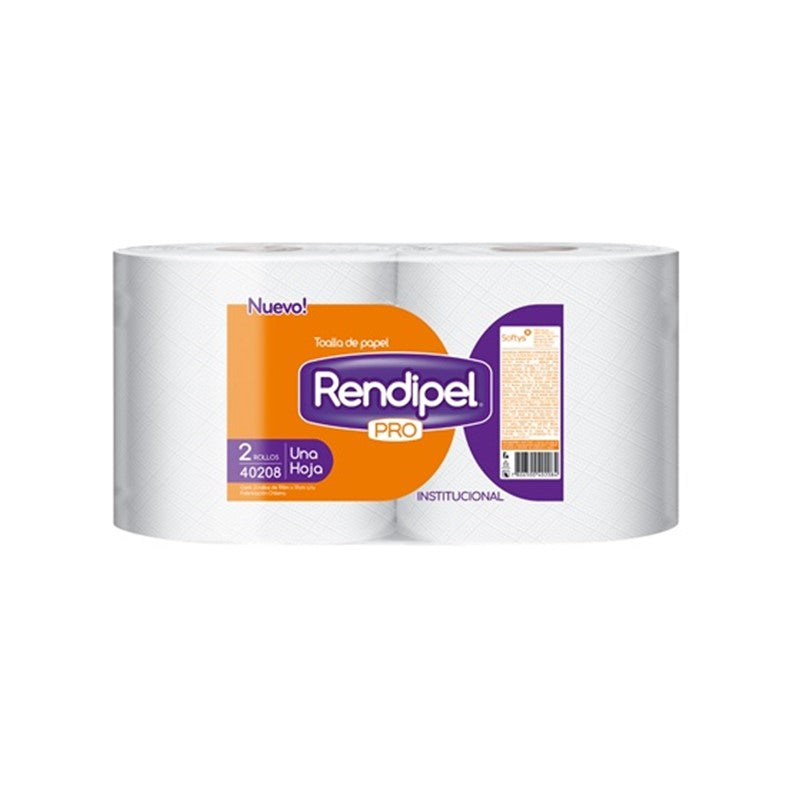 Toalla Rendipel Pro x 2 Una Hoja 190 Metros, de elite, ecologia a tu alcance. 100% Biosoluble, Económica, Biodegradable.