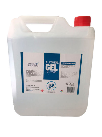 Alcohol gel desinfectante antibacterial - Bidón de 5 litros para uso profesional