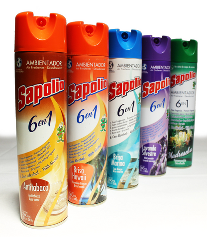 Desodorante Ambiental Sapolio 360ml | Elimina Olores al Instante
