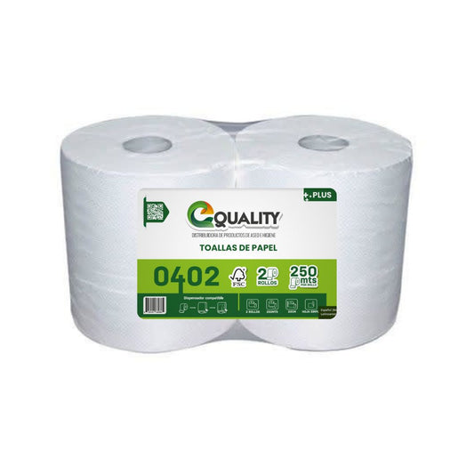 Papel Toalla Jumbo 2x250 mts