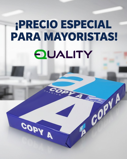 Pack 5 Resma Papel Fotocopia A4 Multipropósito 80g 500 Hojas Color Blanco
