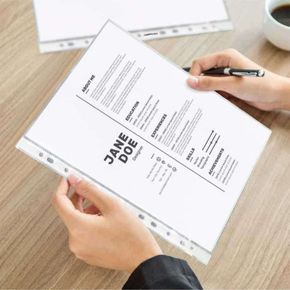 funda plastica carta archivador 100 unidades