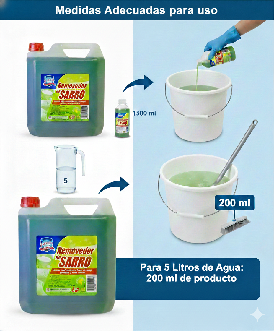 Removedor de Sarro 5LTS - Potente Limpiador