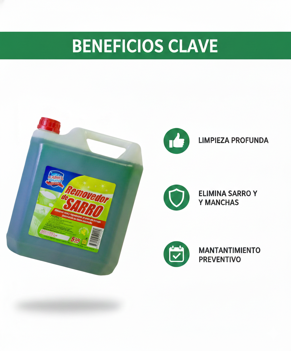 Removedor de Sarro 5LTS - Potente Limpiador