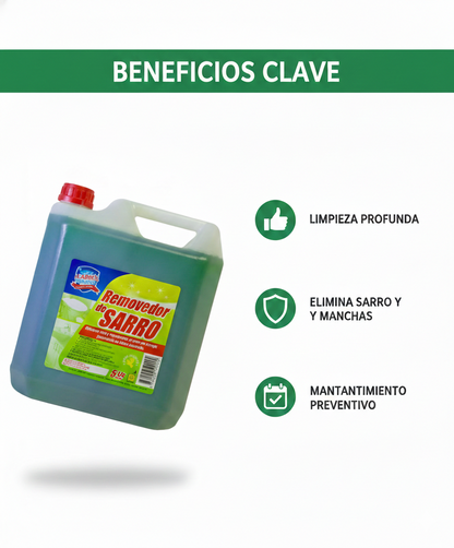 Removedor de Sarro 5LTS - Potente Limpiador