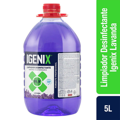 Bidón de Desinfectante Limpiador Industrial Igenix 5 Litros Profesional