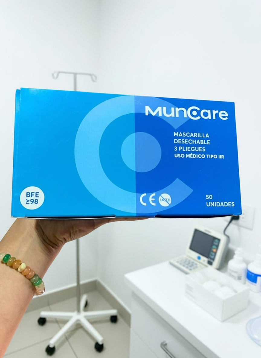 Mascarillas 3ply Azul Máxima Protección 50 Unidades