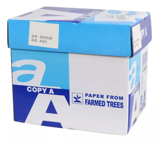 Pack 5 Resma Papel Fotocopia A4 Multipropósito 80g 500 Hojas Color Blanco