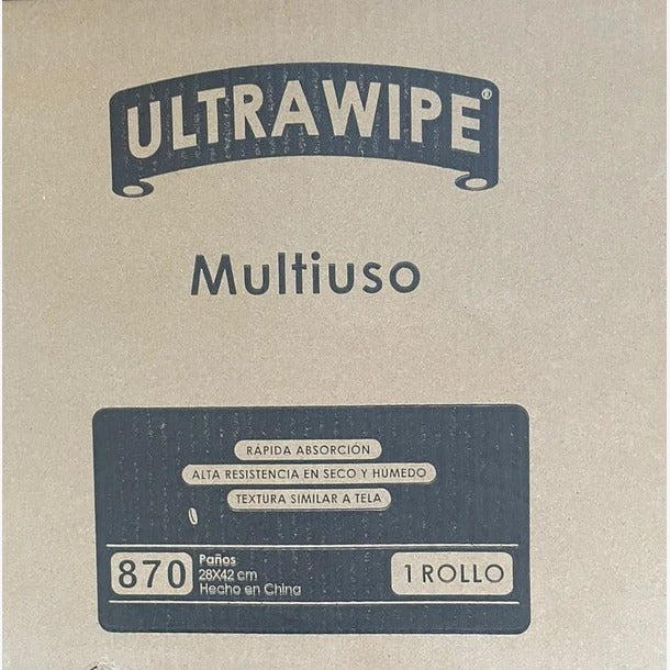 Bobina Ultrawipe 70 Prepicado 870 paños de 28x42 cm