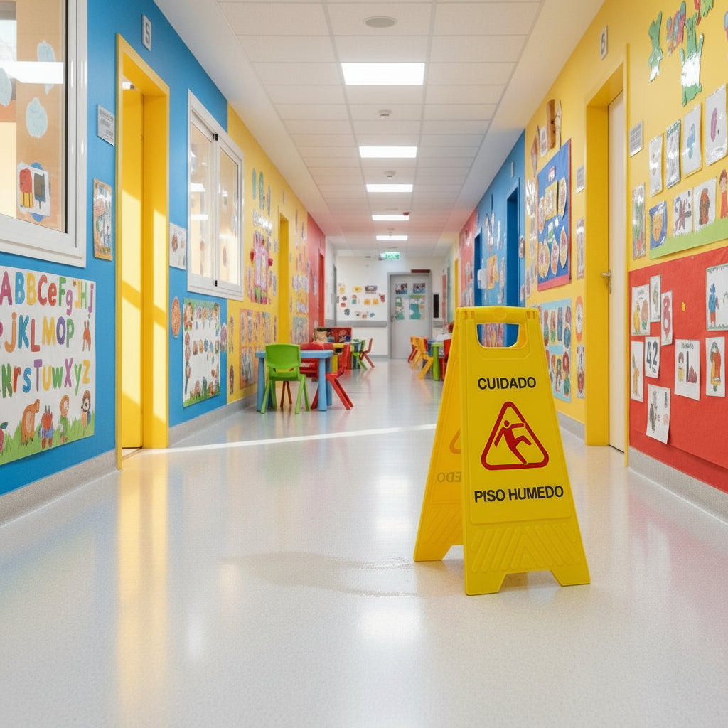 Señaletica Piso Húmedo Amarillo Pack 5 Unidades Seguridad