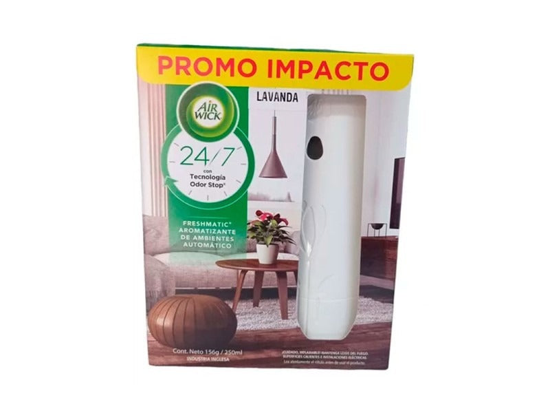 Desodorante Ambiental Air Wick Freshmatic Aparato Full Lavanda 250 ml