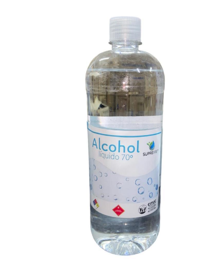 Alcohol desnaturalizado 70° (1 litro)