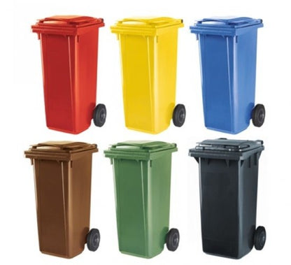 Contenedor de Basura 120 lts con ruedas - Colores Disponibles
