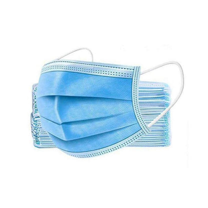 Mascarillas desechables 3ply color azul protección máxima