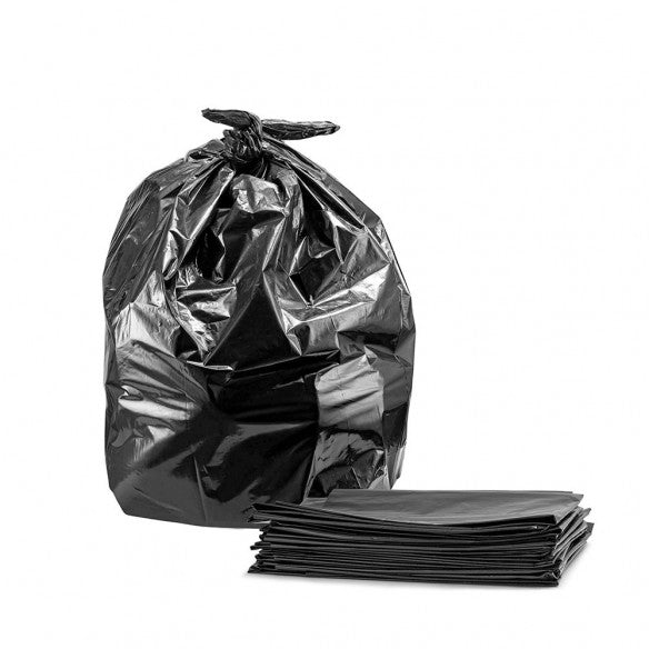 Bolsas de Basura Negras 140x160 cm - Carga Pesada 360 Litros 80 Micrones - Pack 50 Unidades