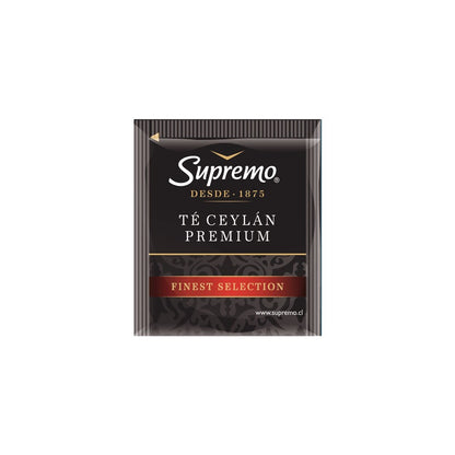 Té Ceylon Premium Supremo - Caja con 100 Bolsas de Té Negro