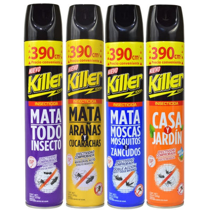 Variedad insecticida mata arañas y cucarachas aerosol efectivo