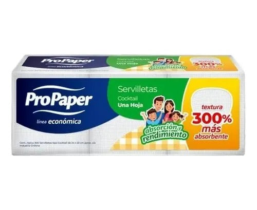 SERVILLETA COCKTAIL PROPAPER CAJA 10X300UNID