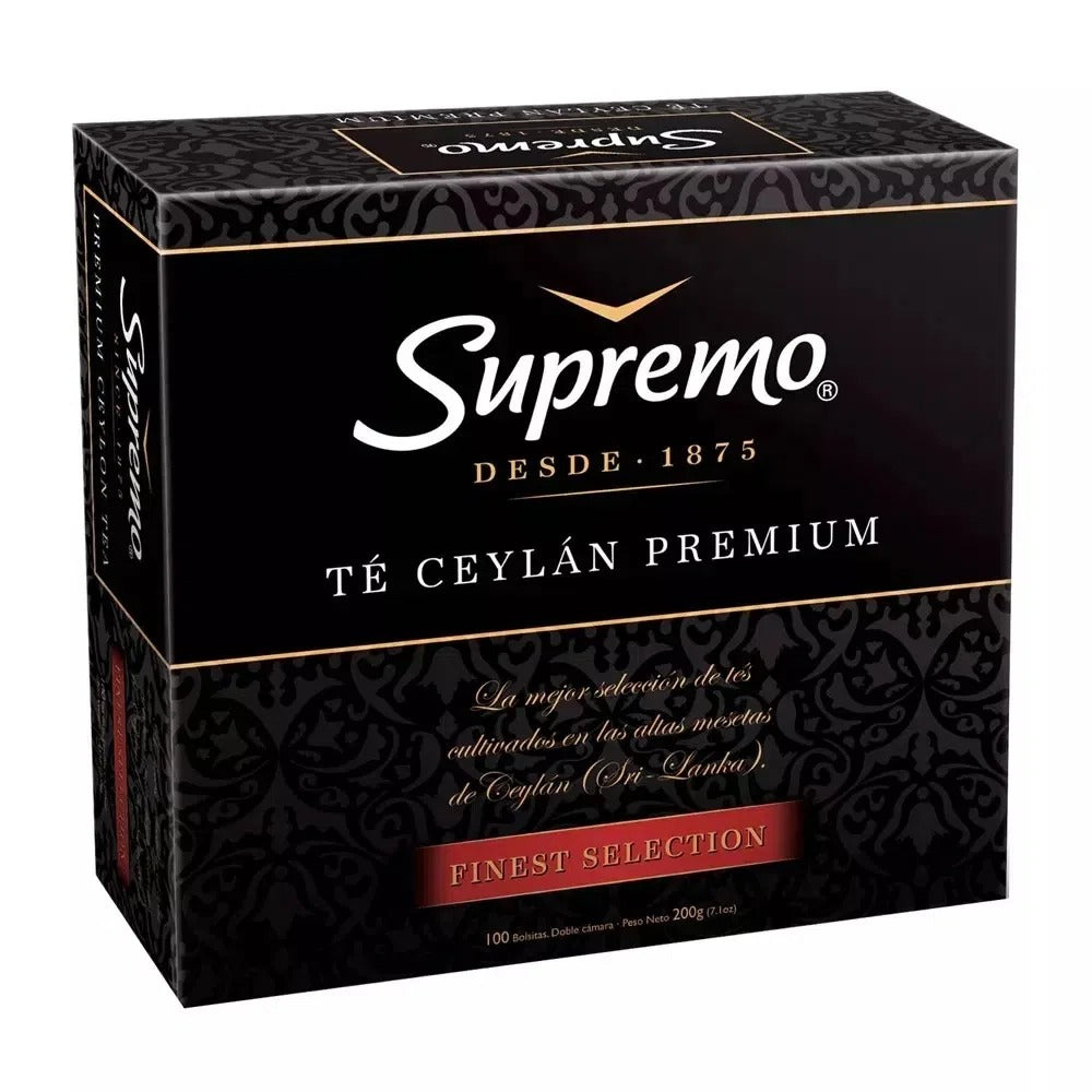 Té Negro Ceylan Premium 100 Bolsas