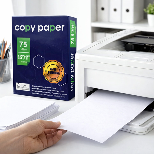 Papel Carta Resma Copy Paper 75g 500 Hojas Blanco Blanco