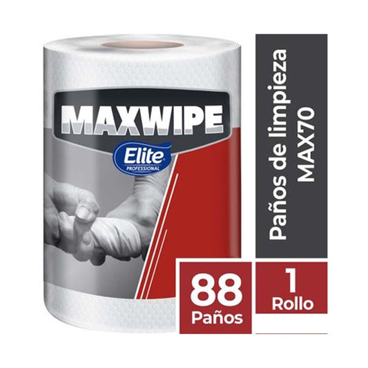 Paños De Limpieza Maxwipe Max70
\n
\nContenido 1 rollo: 88un De 28x41cms Elite
\n
\nPaño de limpieza especialmente diseñado para soportar los trabajos más duros